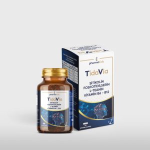 TidaVia Sitikolin Fosfotidilserin L-Teanin Vitamin B6-B12